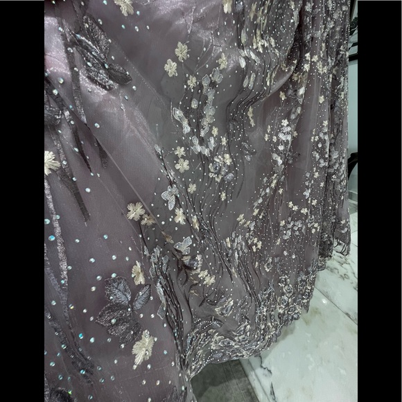 New - Crystal Embellished Embroidered Floral Gown Style 20131 - NWT - Picture 17 of 17